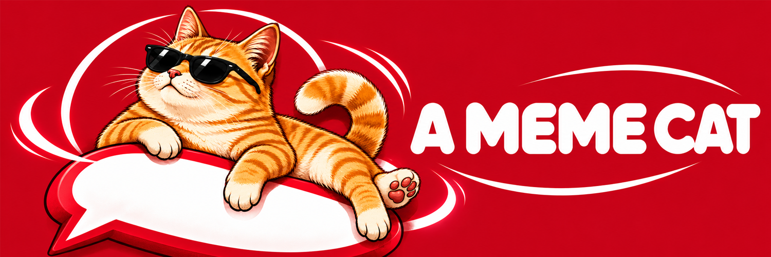 A MEME CAT banner